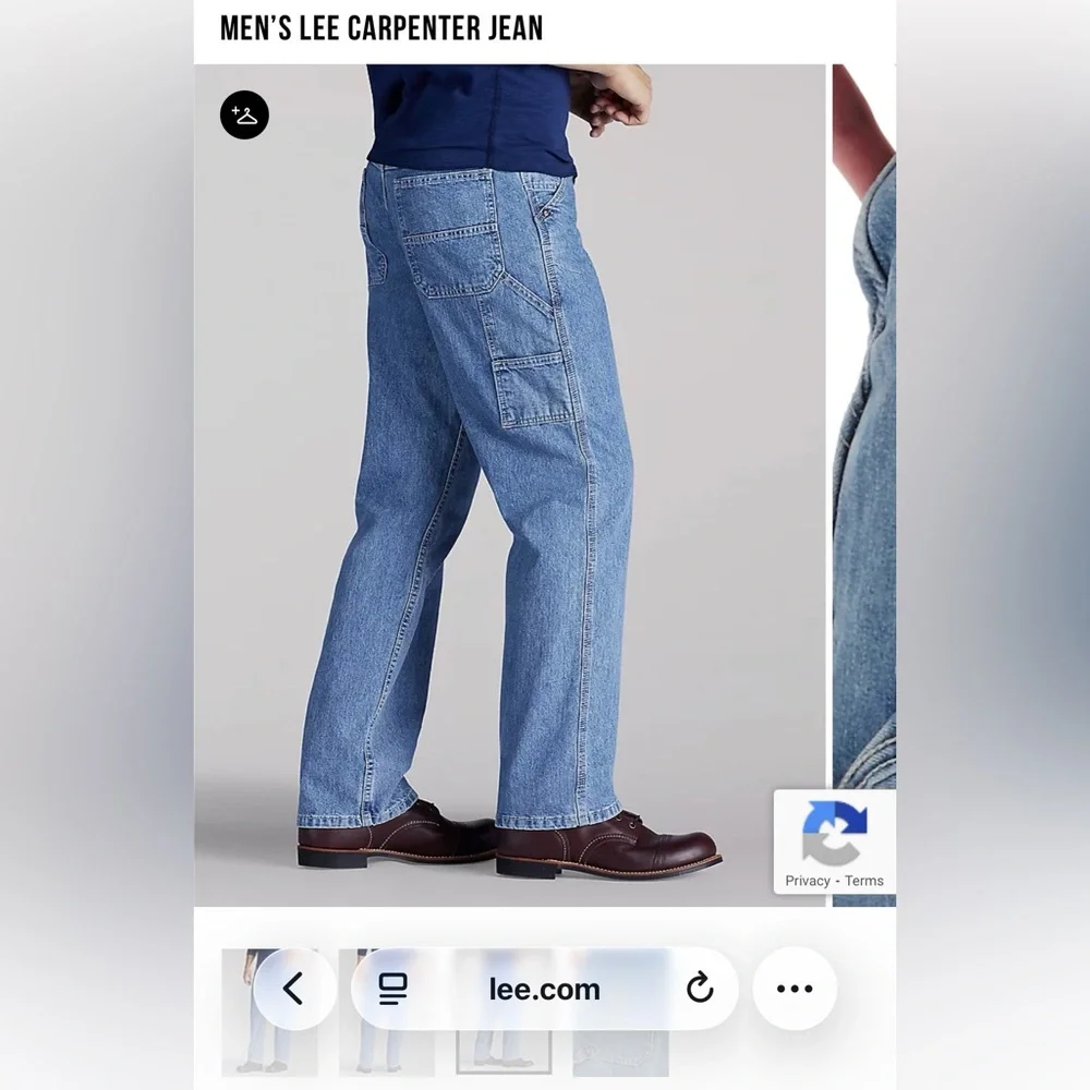 Lee Men's Carpenter Jeans - Picture 3 of 6